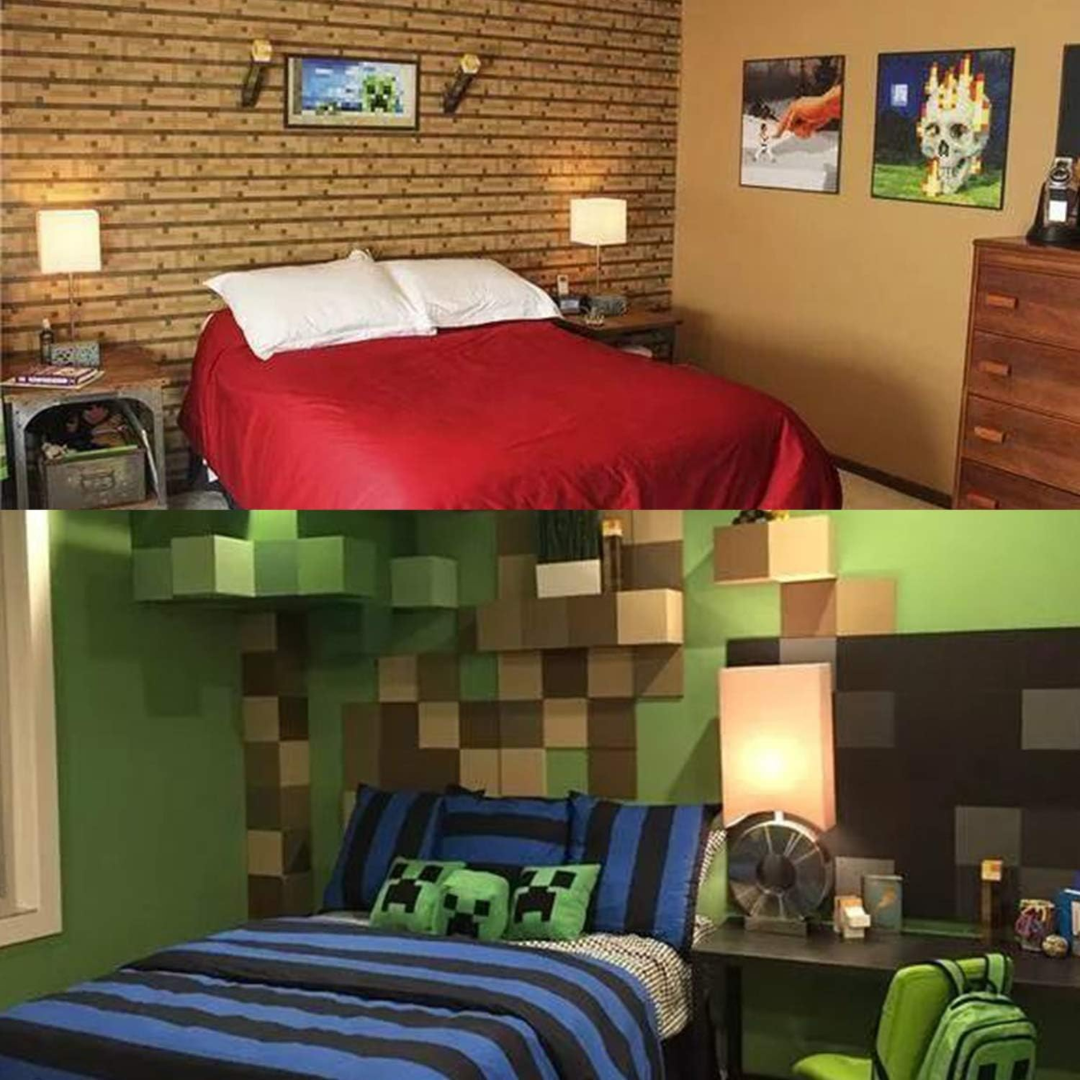 Lámpara Antorcha Pixel – Decoración Gaming