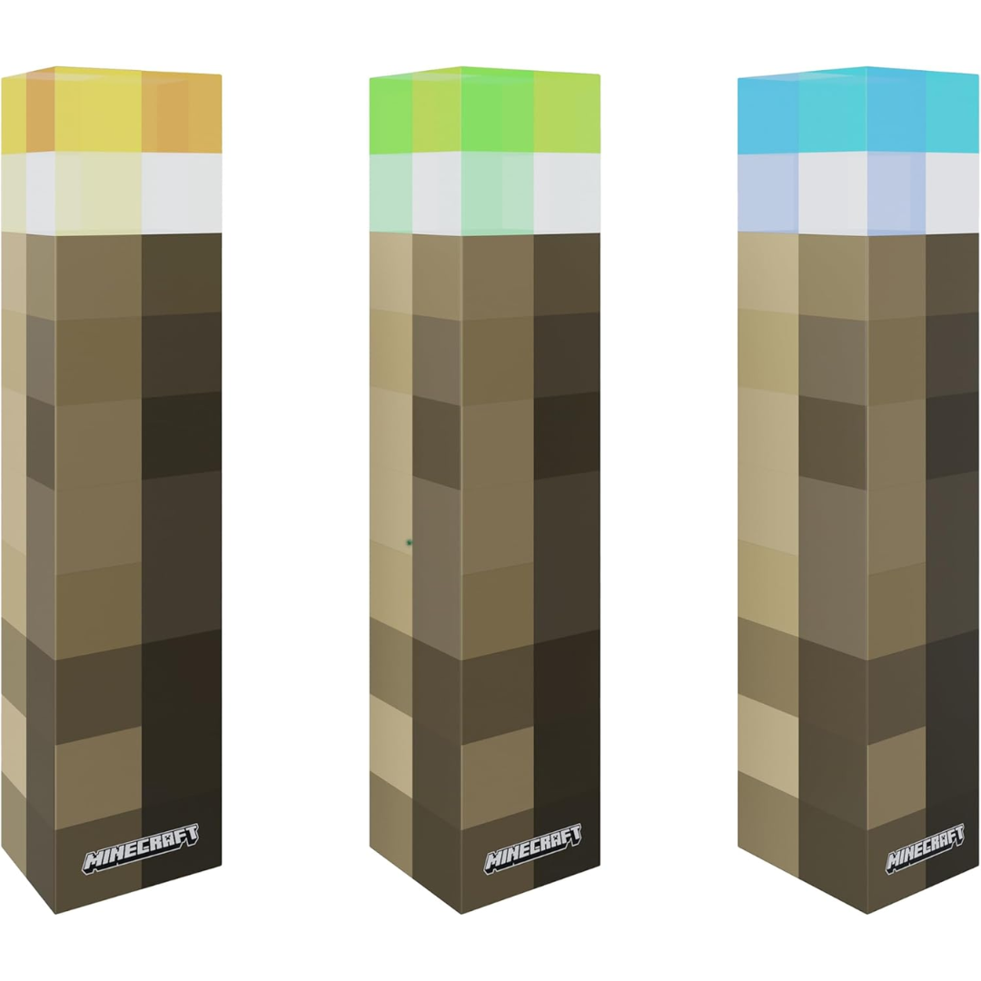 Lámpara Antorcha Pixel – Decoración Gaming